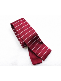 Cravatta in tricot Bordeuax Linea Bianca - 1