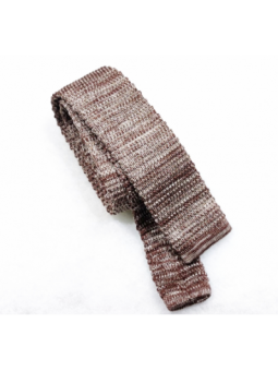 Cravatta in tricot Marrone Linear - 1