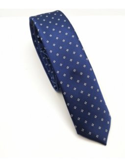 Cravatta blu chiaro fiori - 1