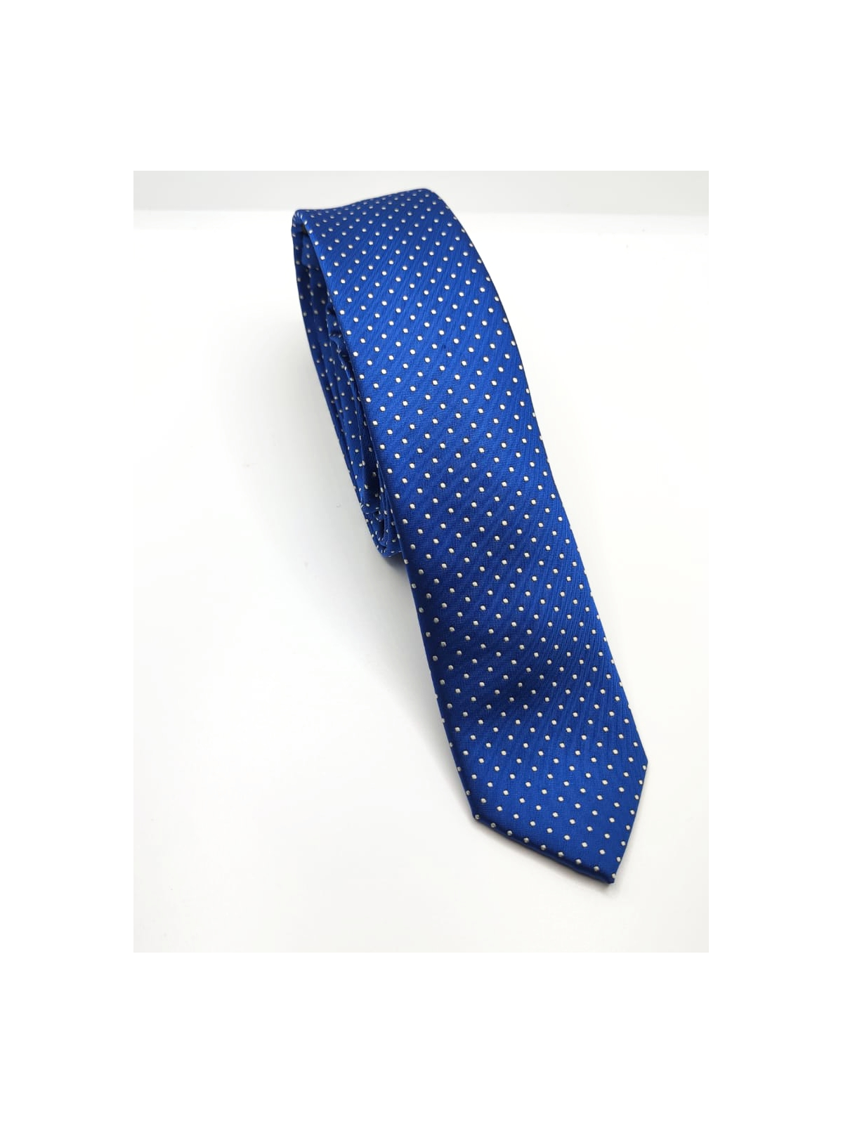 Cravatta blu chiaro mini quadri - 1