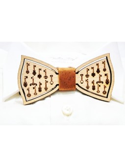 Papillon in legno con nodo in sughero Key - 1